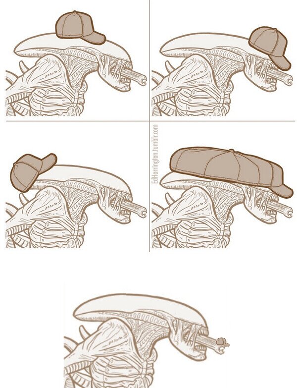 Meme_otros - Si Predator llevara gorra, ¿cómo la llevaría?
