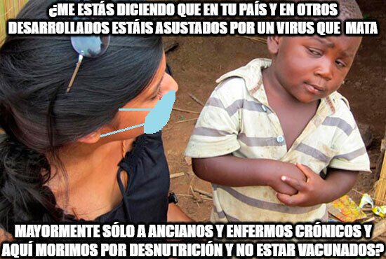 coronavirus,África,tercer mundo,países desarrollados,desnutrición,sin vacunar,ancianos,enfermos