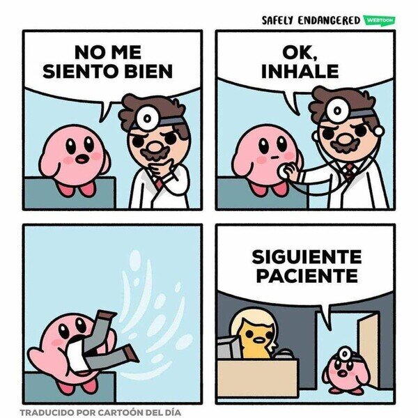 Meme_otros - Cuando Kirby va al médico