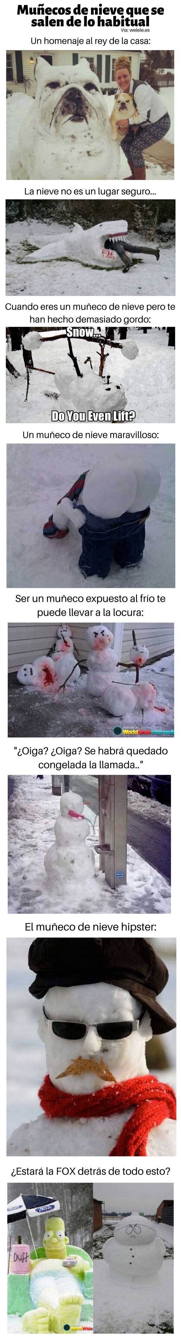 Meme_otros - Muñecos de nieve que se salen de lo habitual