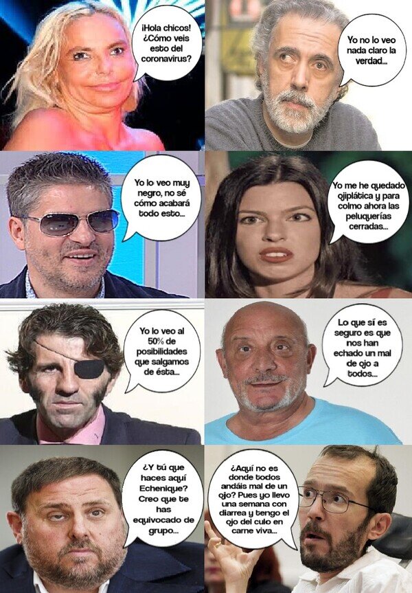 Meme_otros - Ellos no lo ven muy claro esto del coronavirus...