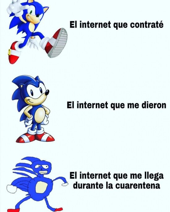 Meme_otros - Sonic representa mi Internet