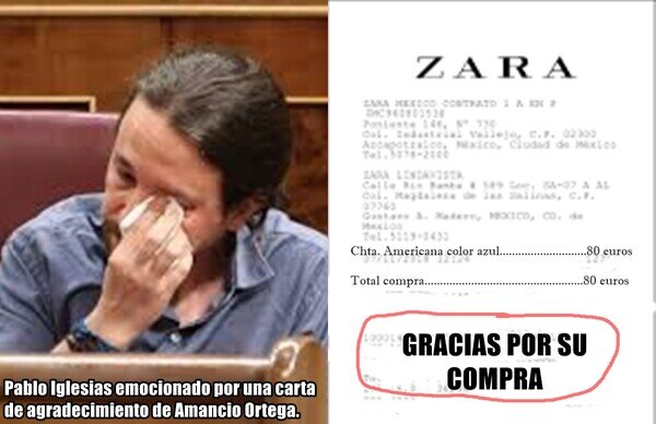 Meme_otros - Pablo Iglesias emocionado por una carta de agradecimiento, otra vez...