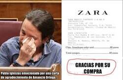 Enlace a Pablo Iglesias emocionado por una carta de agradecimiento, otra vez...