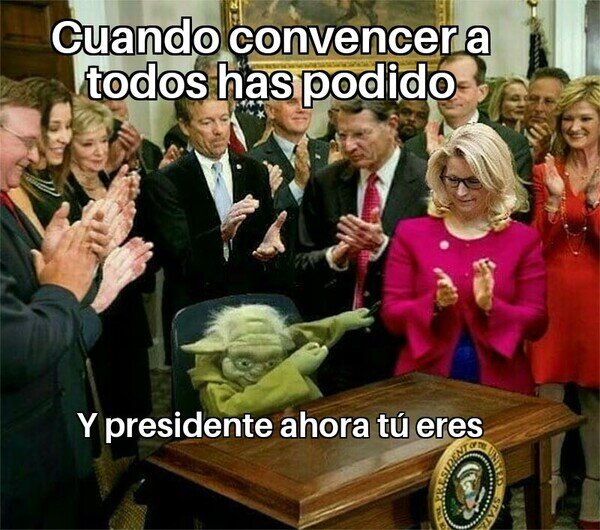 Meme_otros - Yoda presidente es