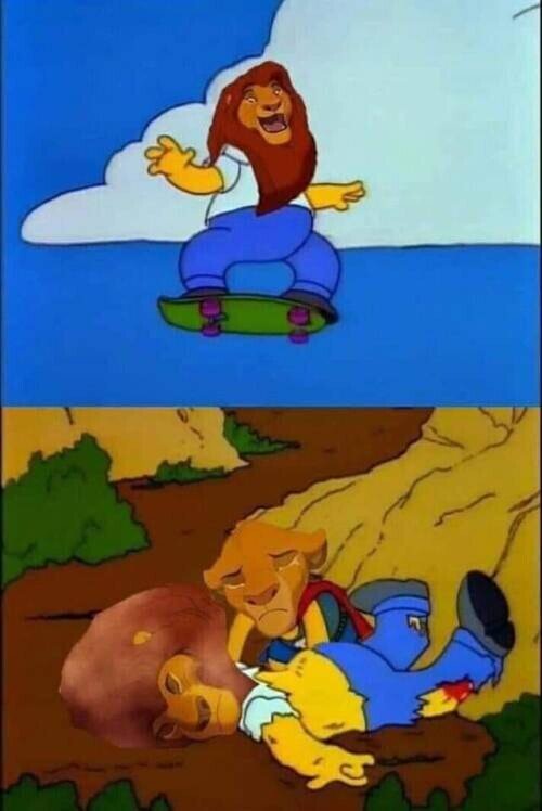 Meme_otros - El Rey León explicado por Los Simpson