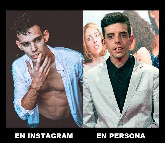 Meme_otros - Cuidadito con los que van de modelos por Instagram, luego te puedes llevar el chasco...