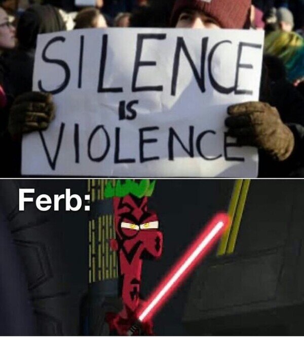 Ferb,silencio,violencia
