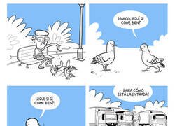 Enlace a Si hay camiones aparcados es que se come bien