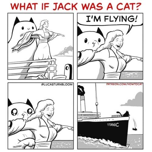 Meme_otros - Si Jack hubiera sido un gato