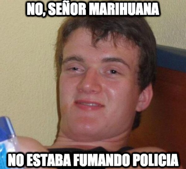 Colega_fumado - No, señor marihuana