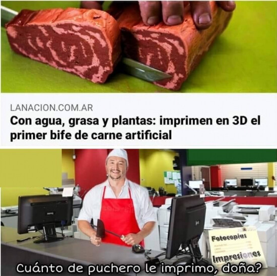 carne,comida,impresora,imprimir