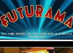 Enlace a Futurama (del mismo creador que Los Simpson) ya predijo que el 2020 sería un año chungo