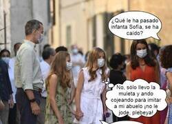 Enlace a Ha comenzado la infanta Sofía sus vacaciones con muy mala pata...