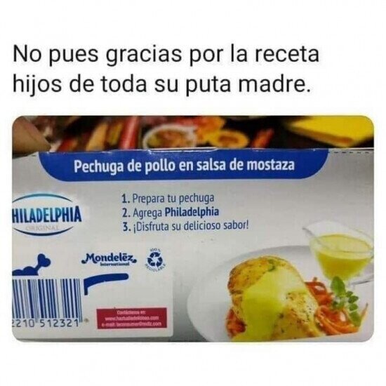 Meme_otros - ¿Qué hubiese hecho sin esta elaborada receta?