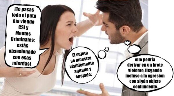 Meme_otros - La típica discusión por la tele...