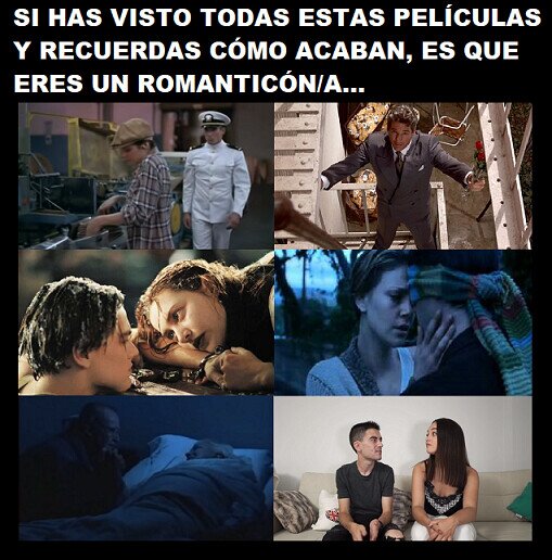 Meme_otros - Un romanticón/a de las películas amorosas...
