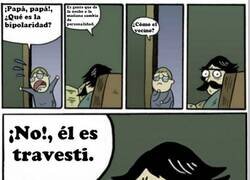 Enlace a De la bipolaridad al travestismo, existe una distancia muy grande