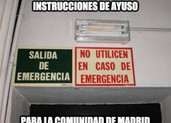 Enlace a Instrucciones de Ayuso para Madrid