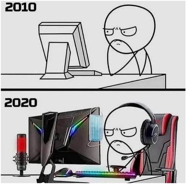 ahora,antes,evolución,gamers