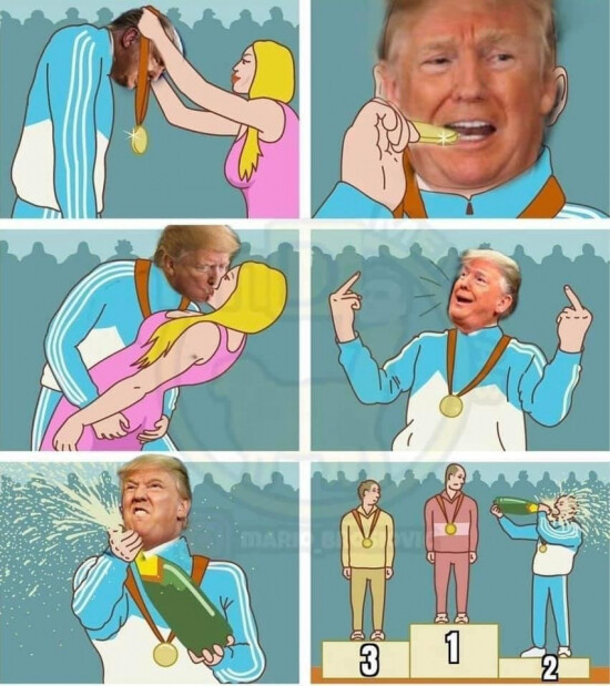 Meme_otros - Trump autoproclamándose ganador
