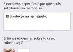 Enlace a Tengo pruebas de que no me ha llegado