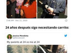 Enlace a Comparaciones entre padres e hijos a la misma edad que demuestran que los tiempos han cambiado