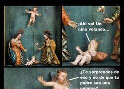 Enlace a Este niñito Jesús sólo se sorprende de lo que le interesa...