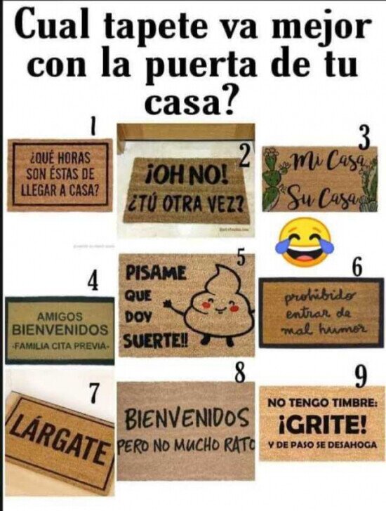 Otros - ¿Qué felpudo tendrías tú?