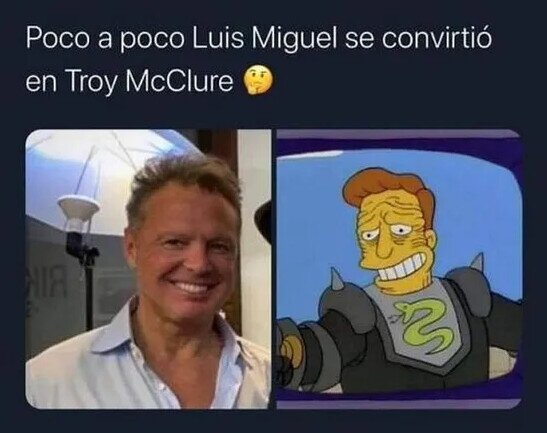 cara,Luis Miguel,parecido,Simpson,troy mcclure