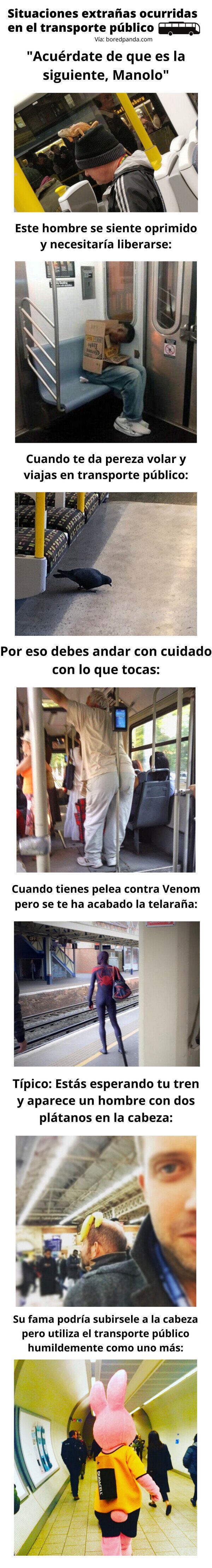 Meme_otros - Situaciones extrañas ocurridas en el transporte público
