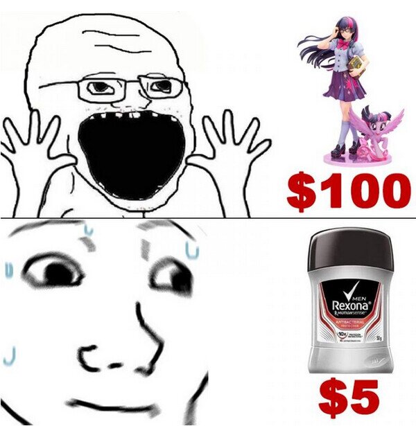 desodorante,dinero,figura,otaku