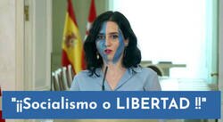 Enlace a Ayuso en plan Braveheart