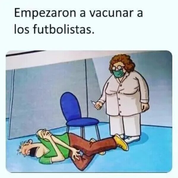 Meme_otros - Vacunando a futbolistas