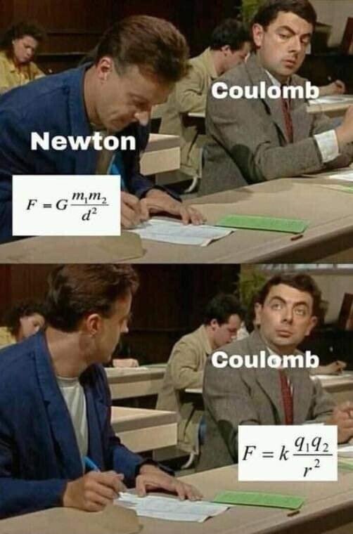 copia,coulomb,fórmula,newton