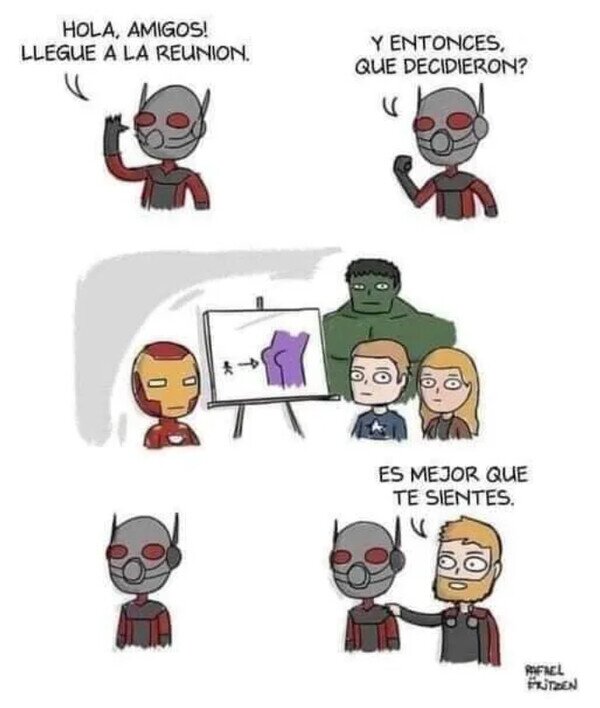 Meme_otros - El plan para AntMan para acabar con Thanos