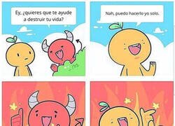 Enlace a Si el diablo viniera a verme