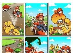 Enlace a ¿Por qué nunca habían accidentes en Mario Kart?