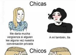Enlace a Diferencias entre chats privados