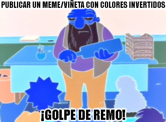golpe de remo,los simpsons,invertir,colores,hay tabla