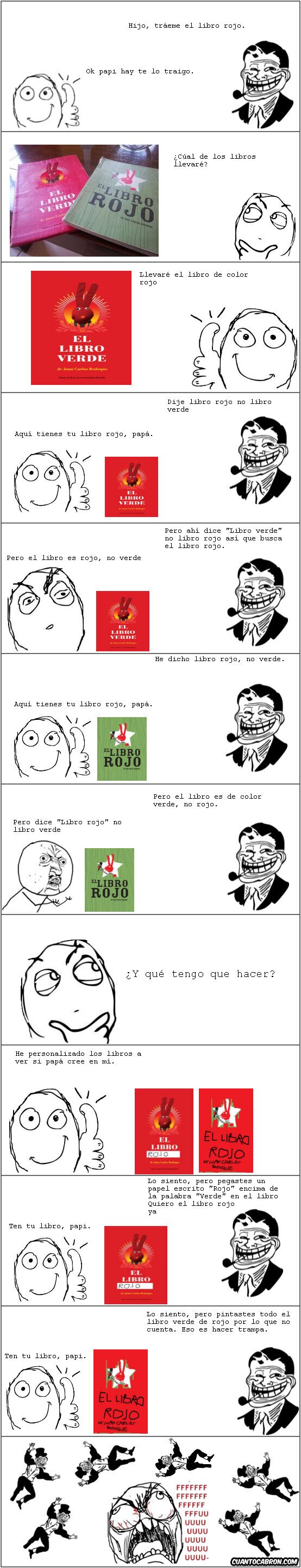 Ffffuuuuuuuuuu - Lo que puede pasar cuando quieres darle el libro rojo a tu papá