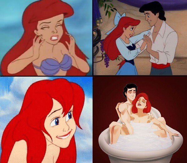 Meme_otros - Para lo que quería en realidad tener la sirenita piernas...