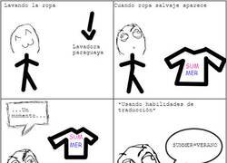 Enlace a Se acabó el ciclo de lavado y seguía ríendo