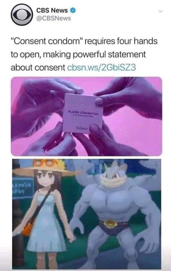 consentimiento,cuatro,Machoke,manos,Pokémon,preservativo