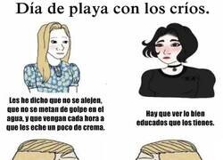 Enlace a Un día de playa con los críos...