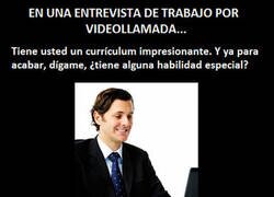 Enlace a Entrevista de trabajo por videollamada...