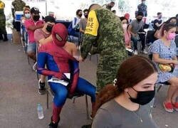 Enlace a Spider Man ya se vacunó