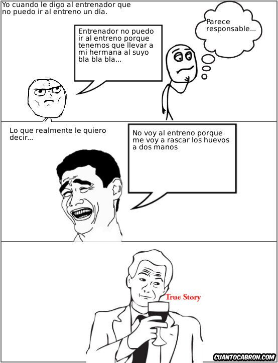 True_story - A entrenar
