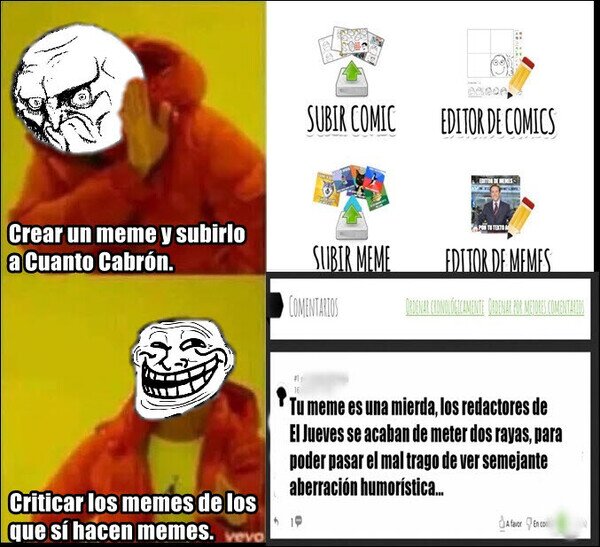 Meme_otros - Hay varios tipos de usuarios en Cuanto Cabrón, pero estos son los más destacados...