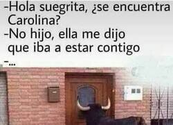 Enlace a Cornamenta al otro lado de la puerta